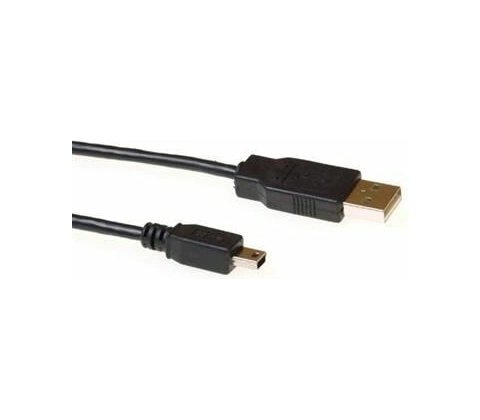 ACT SB2415 USB 2.0 A (samec) – USB mini B5 (samec) 5m černý