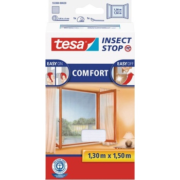 Tesa Insect Stop sieť proti hmyzu COMFORT do okien biela 1,3 × 1,5 m, 55388-00020-00