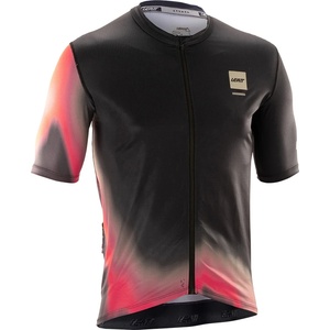 Leatt Мъжка фланелка с къс ръкав за колоездене Leatt MTB Endurance 3.0 Jersey Cycling jersey - Heatmap Black (056-4112-0112)