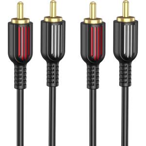 BOROFONE Кабел BL13 - 2RCA на 2RCA - 1, 5m - Черен KP28006