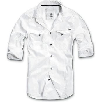 Brandit slim fit shirt bílá