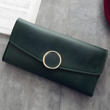 HARAHU Портмоне aj-15348 - Тъмно Зелено kp15348 (aj-15348)