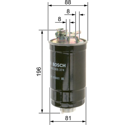 Palivový filtr BOSCH 0 450 906 374 (0450906374) – Zbozi.Blesk.cz