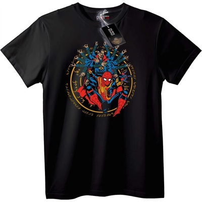 NOONEBRAND Тениска Spider-Man & Доктор Стрейндж - M, Black