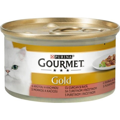 Gourmet Gold kachna & krůtí 85 g