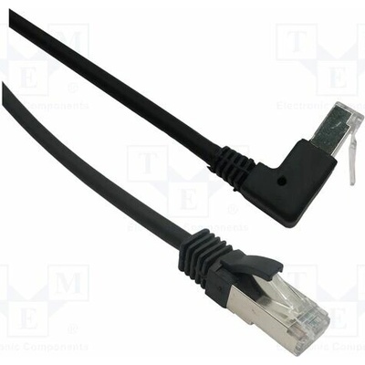 MCI 102166 Patch F/UTP Cat 6 lanko Cu 0,4m černý
