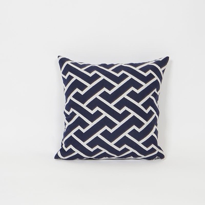 Pufrelax Декоративна възглавница, външен калъф, Пълнеж микс от мемори пяна, Zippity Navy