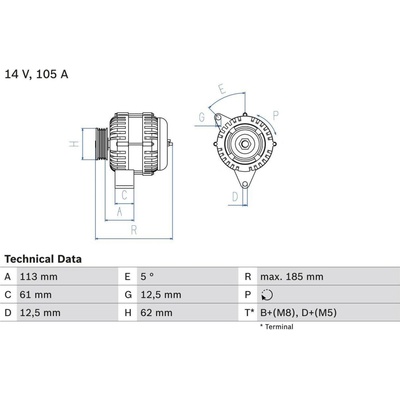 Alternátor BOSCH 0 986 048 791