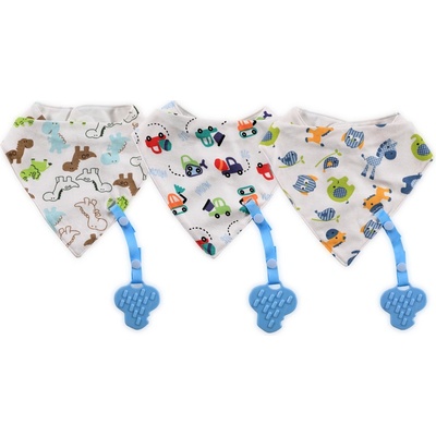 Baby Care ЛИГАВНИК БАНДАНА С ГРИЗАЛКА+ДЪРЖАЧ boy (10260180002)