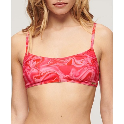 Superdry Print Bralette Bikini Top - Pink