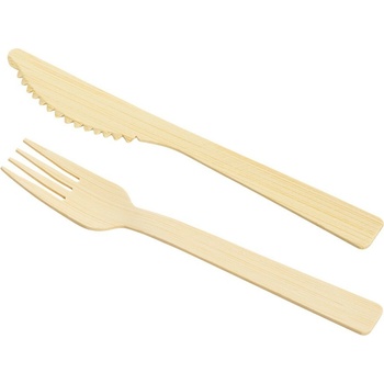 Tescoma PARTY TIME 707250.00 Vidlička a nôž PARTY TIME, bambus, 6