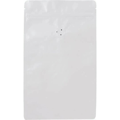 Doypack sáček s ventilem 160*270 mm, 250 g, bílý mat, 10 ks