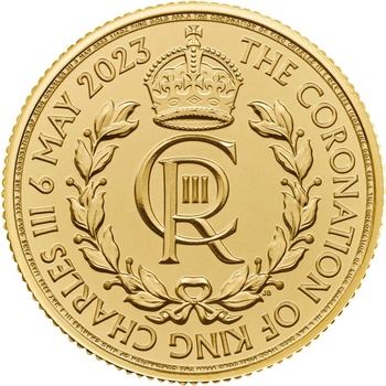 Royal Mint Zlatá minca Korunovácia krále RC3 Charles III 2023 1/4 oz