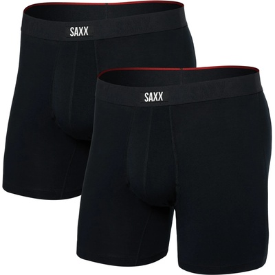 Saxx Мъжко синтетично термобельо Saxx Vibe Xtra Boxer Brief Fly 2-Pack Synthetic base layer - Black - размер XL (014-2280-0115)