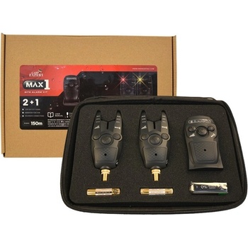 Carp Expert Sada Signalizátorov MAX1 Bite Alarm 2 + 1 Red, Yellow