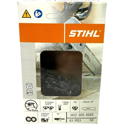 Stihl Pilový řetěz s tvrdokovem 3/8 1,3mm PD3 50 článků 36120000050