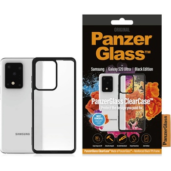 Panzer Гръб PanzerGlass за Samsung Galaxy S20 Ultra - Черна рамка, 117091