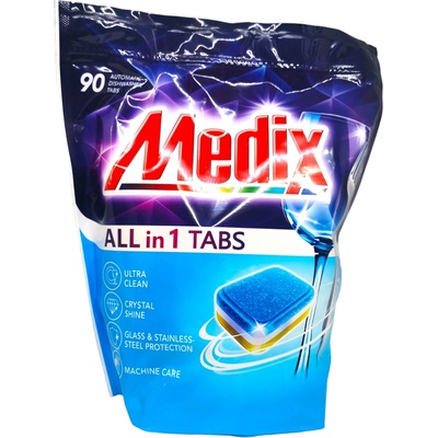 MEDIX таблетки за съдомиялна машина, All in One, 90 броя