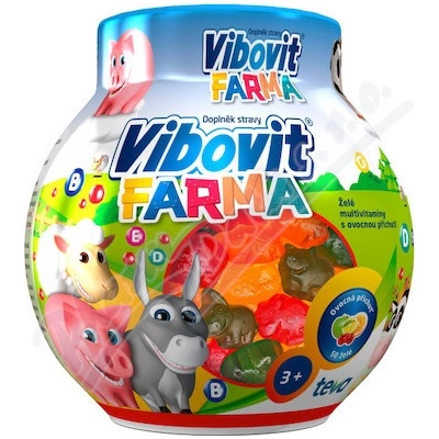 Vibovit Farma želé multivitamíny 50 bonbónov