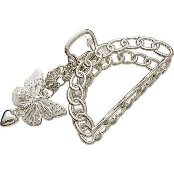 HARAHU Щипка за коса Butterfly - Сребриста / Тип3 KP30634 (30634)