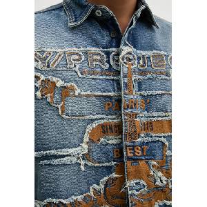 Y/Project Дънкова риза EVERGREEN PARIS' BEST PATCH DENIM SHIRT (207SI002) - answear - 723,46 лв