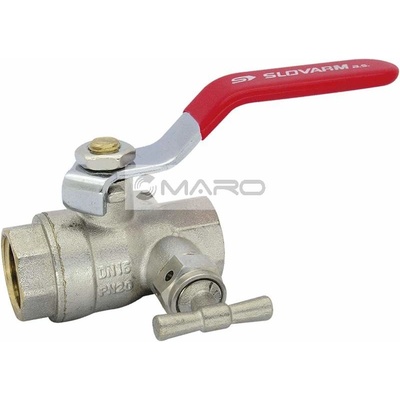 Slovarm Kohout kulový KE-261 s odvodněním, s pákou FF 6/4", PN 16 400085