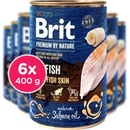 Krmivo pre psov Brit Premium by Nature Fish with Fish Skin 6 x 400 g
