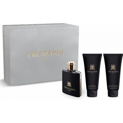 Trussardi Комплект за мъже Trussardi Uomo - Тоалетна вода 100 мл + Афтършейв 200 мл + Душ гел 200 мл