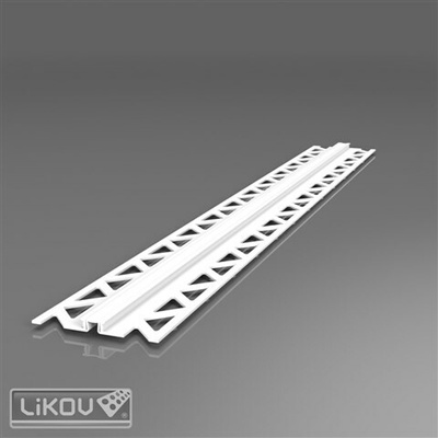 LIKOV PVC lišta dilatační univerzální 2D - PD-LI pro omítku tl. 14mm délka 2,5m
