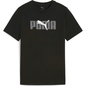Puma Essentials Logo Lab Tee čierna