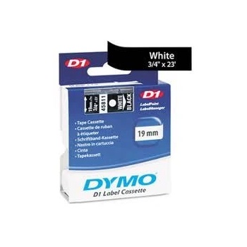 DYMO Етикети DYMO LabelManager D1, 19mm x 7m, бяло/черно, 45811 S0720910 (45811) (45811)