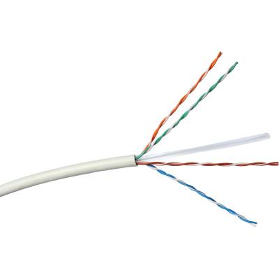 Legrand 632724 Linkeo Cat. 6 U/UTP неекраниран PVC AWG23 Eca бял 305 м в картонена ролка меден кабел за монтаж на стена