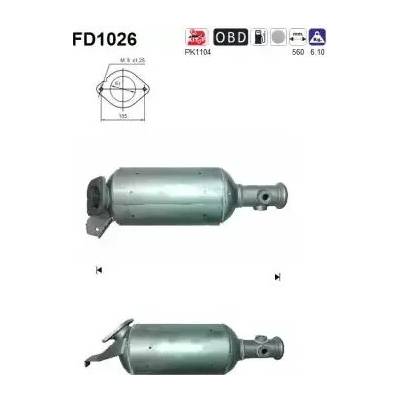AS Filtr pevných částic ASA FD1026