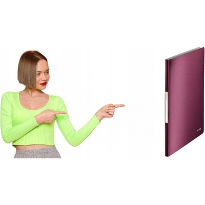 Leitz Style A4 katalógová kniha granátovo červená 20 káps