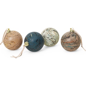 Ferm Living Коледни топки Ferm Living L мраморни 4 бр (1104267188)