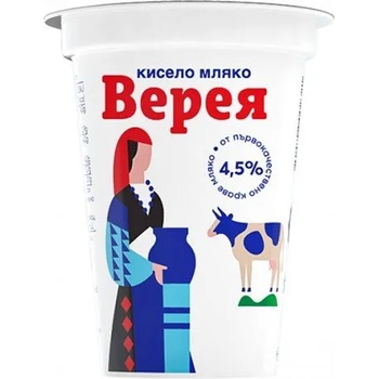 Image 1 of Верея Кисело мляко Верея 4, 5% 400гр