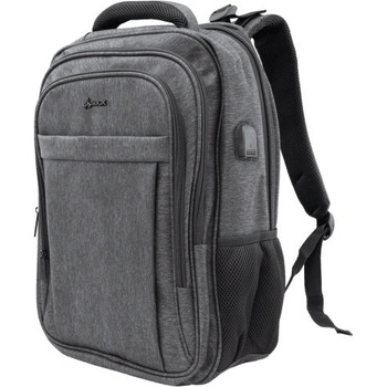 SBOX Раница за лаптоп SBOX AMSTERDAM, 18", USB изход за зарядно, 330x460x130 мм, сив (AMSTERDAM)