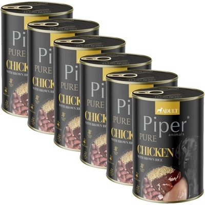 Piper Pure kura a hnedá ryža 6 x 400 g