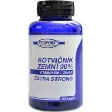 FitSport Nutrition Kotvičník zemní 90% + Vitamin B6 + Zinok 90 kapsúl