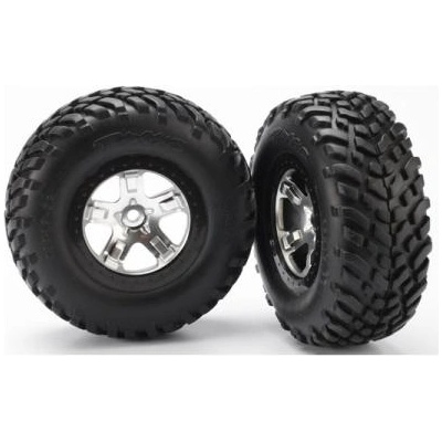 Traxxas колело 2.2/3.0", джанта SCT сатенено-черна, гума SCT (2)