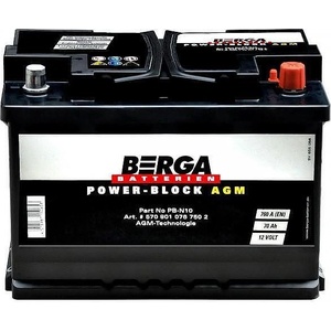 BERGA Power-Block AGM 12V 70Ah 760A right+