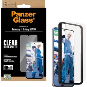 Panzer Стъклен протектор PanzerGlass за Samsung Galaxy A57 5G, Ultra-Wide Fit w. EasyAligner