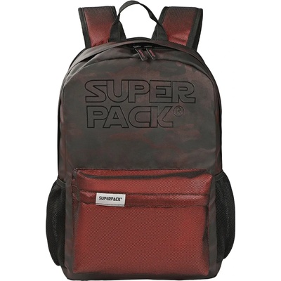 S-Cool Ученическа раница s-cool олекотена superpack, по-тъмно червено