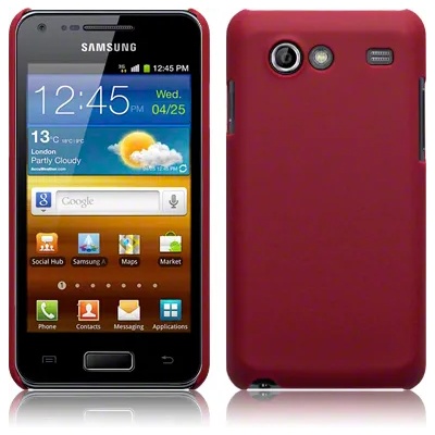 Samsung I9070 Galaxy S Advance Твърд Калъф Червен + Протектор