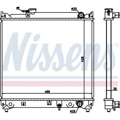 Chladič motoru NISSENS 64155