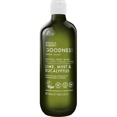 Baylis & Harding Goodness Awaken Senses osviežujúci sprchový gél vône Lime, Mint & Eucalyptus 500 ml