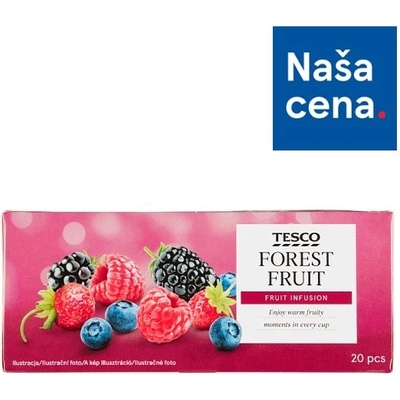 Tesco Bylinnoovocný čaj s lesným ovocím 20 x 2 g