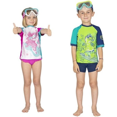 MARES Rashguard SHIELD Kid Zelená
