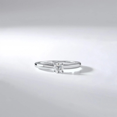 Lillian Vassago Zásnubní diamantový Prsten v bílém zlatě LLV59 DR123W