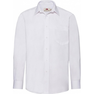 B&C Oxford košeľa pánska s dlhým rukávom biela